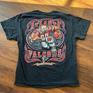 Atlanta Falcons Black Graphic Short Sleeve Tee
